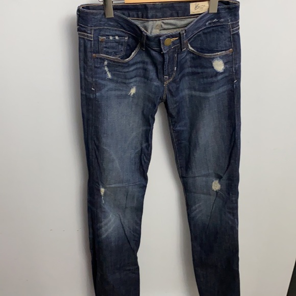 Limited Edition Gap Jeans Dark Denim Distressed - Picture 2 of 5